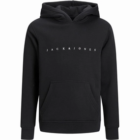 Jack & Jones Junior Black Copenhagen Hoodie Noos Garment Dyed Finish