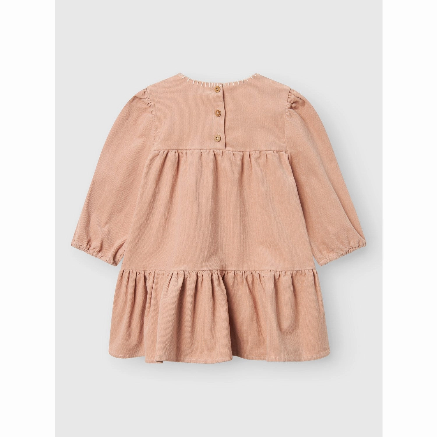 Lil'Atelier Rugby Tan Revelle Corduroy Dress soft elegance