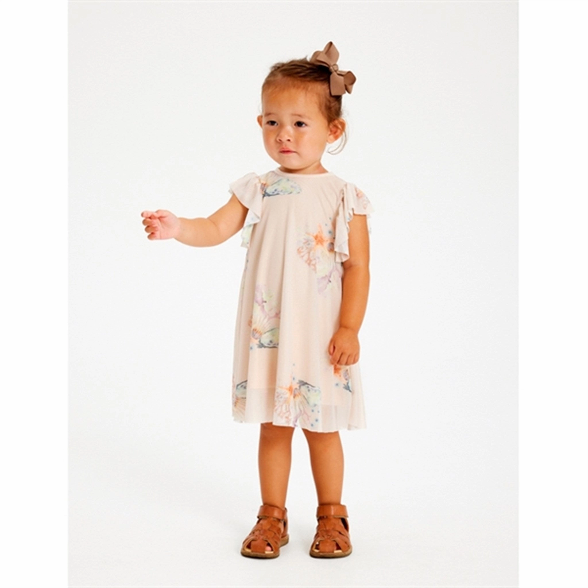 THE NEW Siblings White Swan Gigi Dress Straight-Cut Vintage Vibe