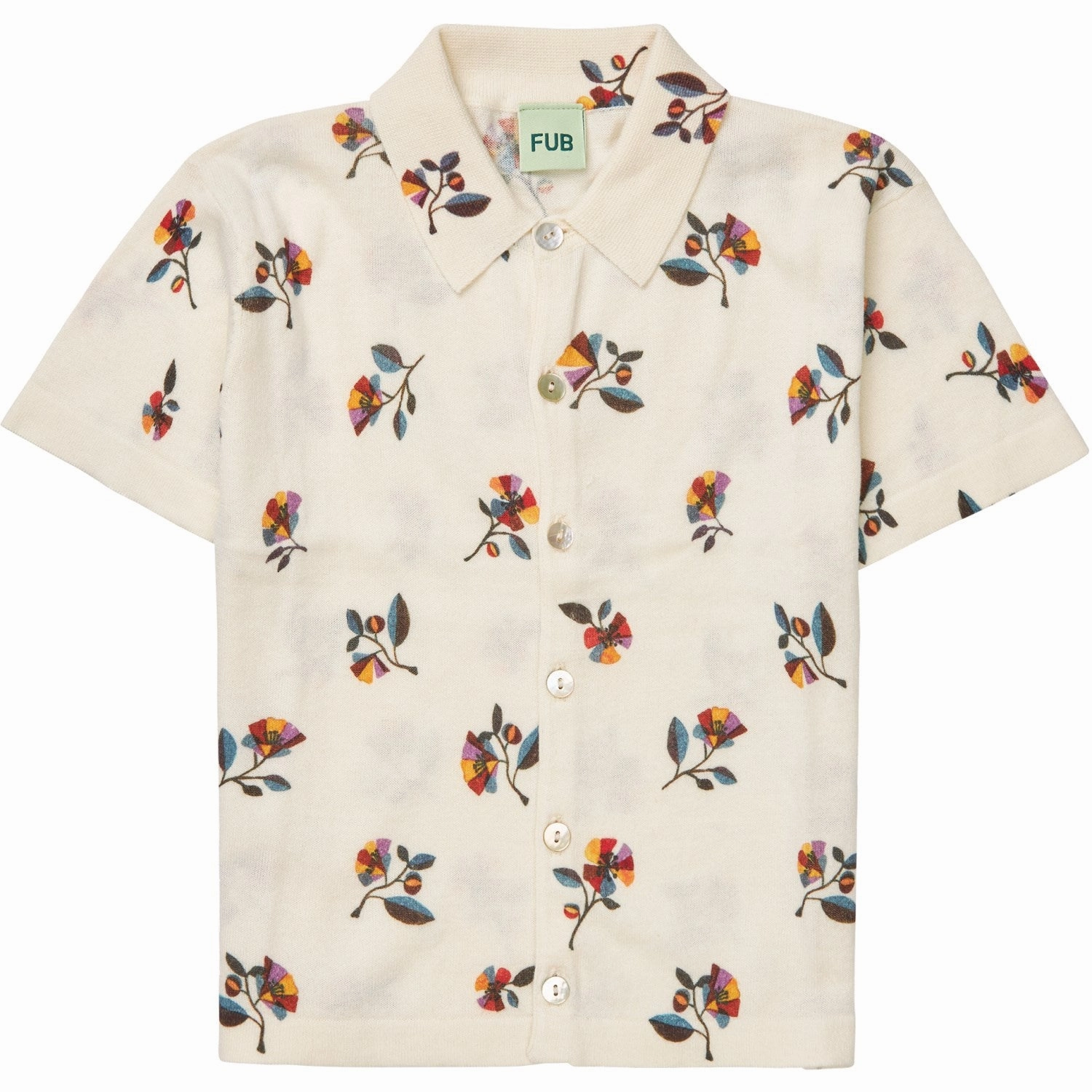 Refined Aesthetic FUB ecru/flower Printed Shirt