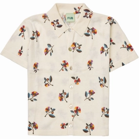 FUB ecru/flower Printed Shirt Dynamic Design