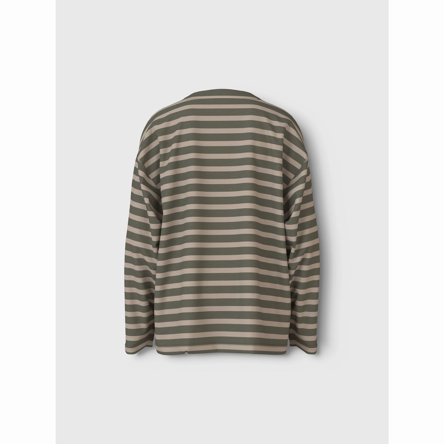 Reinforced Collar Striped Design Name It Dusty Olive Vaksel Blouse