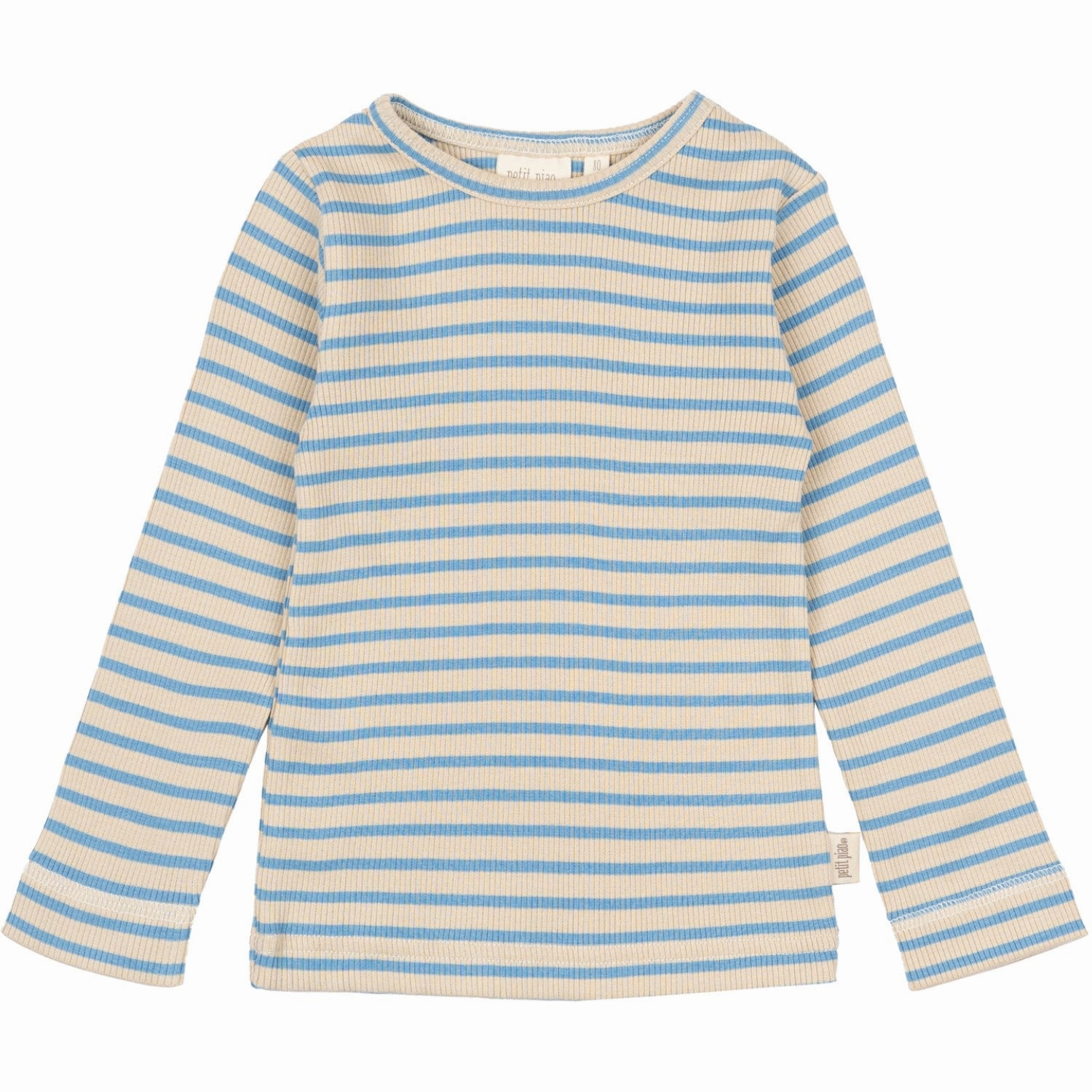 EasyCare Fabric UV Protective Coating Petit Piao Allure Blue/Dark Off White Blouse Modal Striped