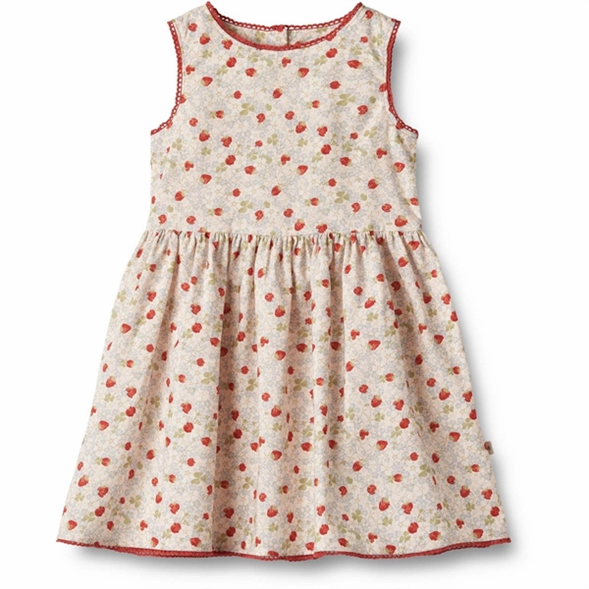 Wheat Rose Strawberries Dress Lace Thelma Silky Drape Aura Glow