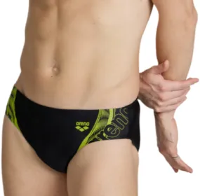 Molded Cups Design Arena Costume slip da uomo da piscina Briefs Graphic 005536 560 nero verde