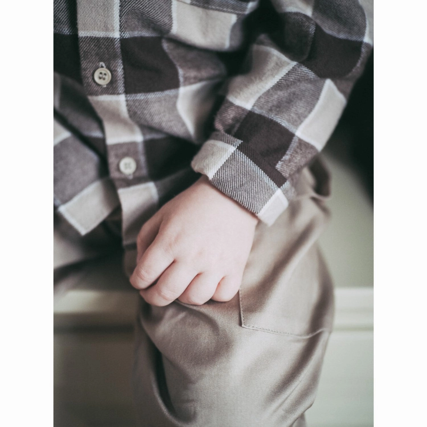 Fliink Humus Check Cody Shirt Tagless Design