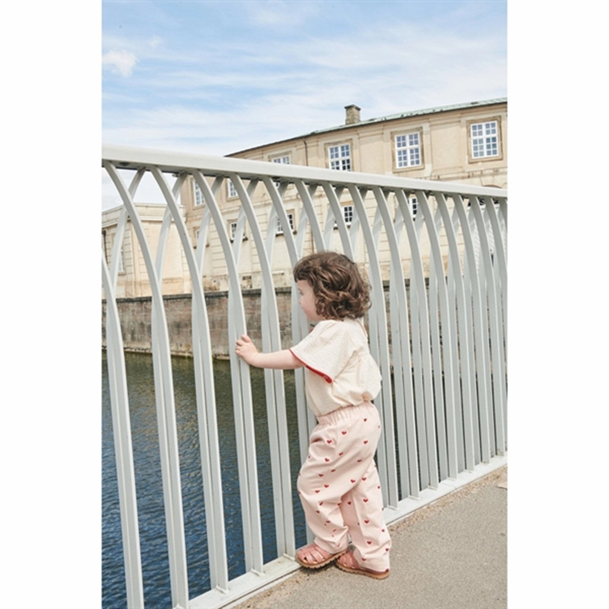 Lightweight Construction Copenhagen Colors Dusty Rose W Cream Stripe Seersucker Blouse