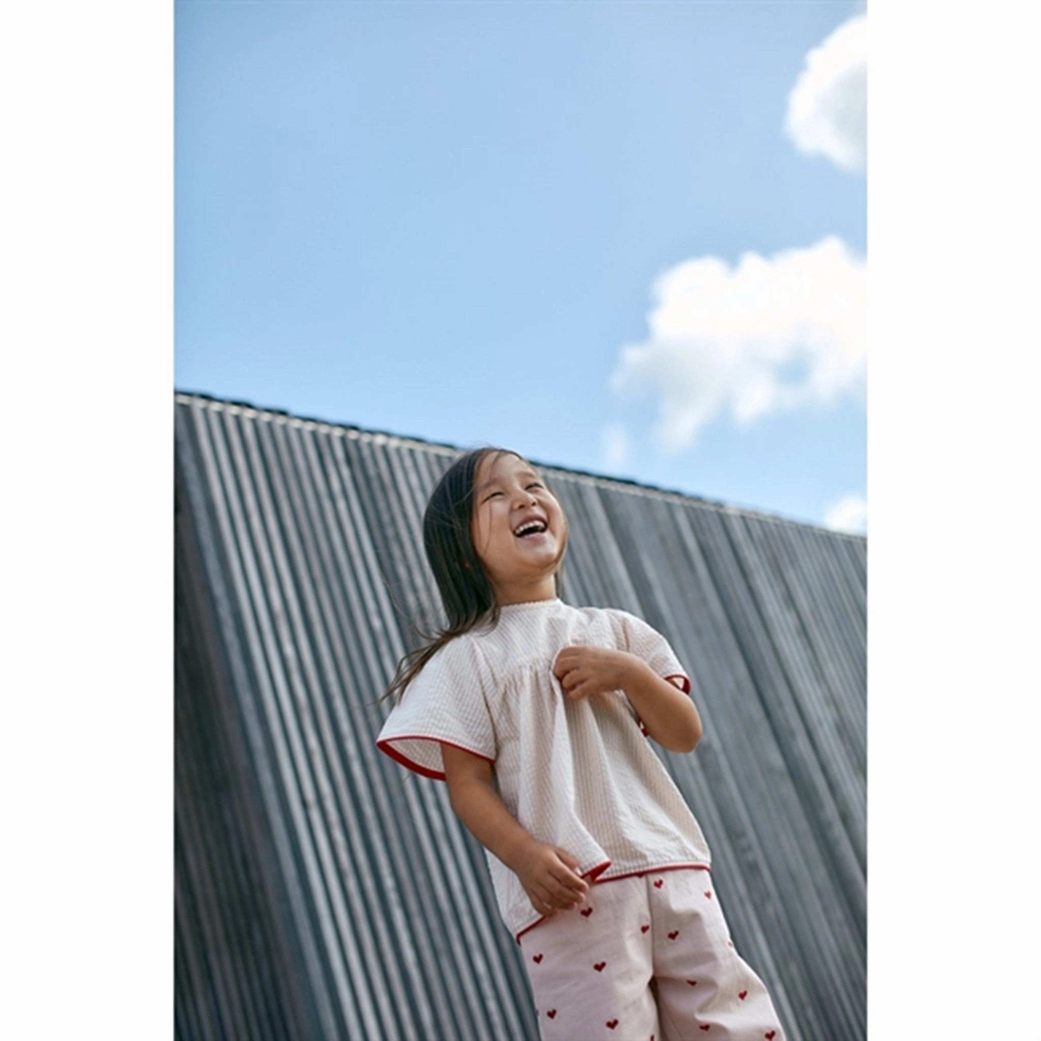 Tuckable Hem Breathable Material Copenhagen Colors Dusty Rose W Cream Stripe Seersucker Blouse