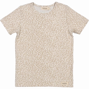 Microfiber Blend Functional Fashion MarMar Leopard Beige Leo Tee SS T-Shirt