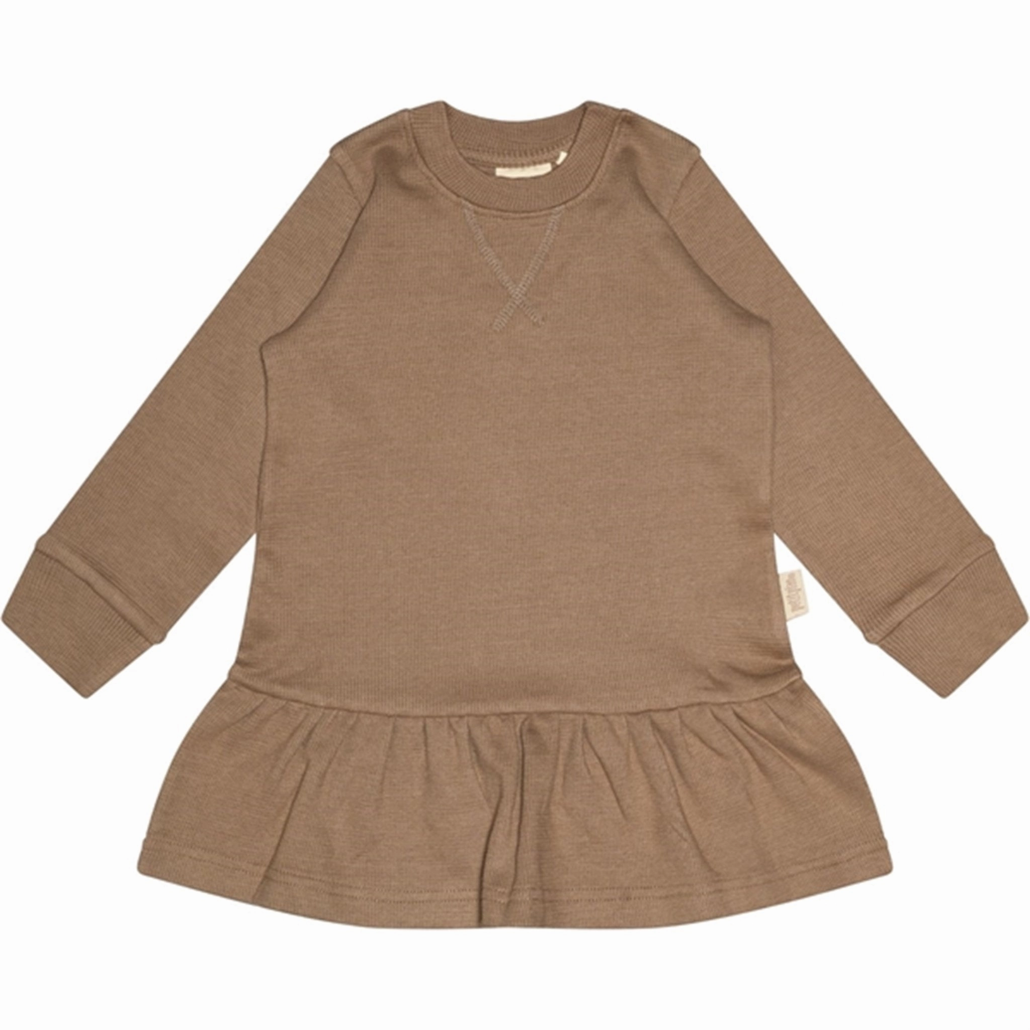 Polished and Elegant Petit Piao? Walnut Sweat Dress Waffle