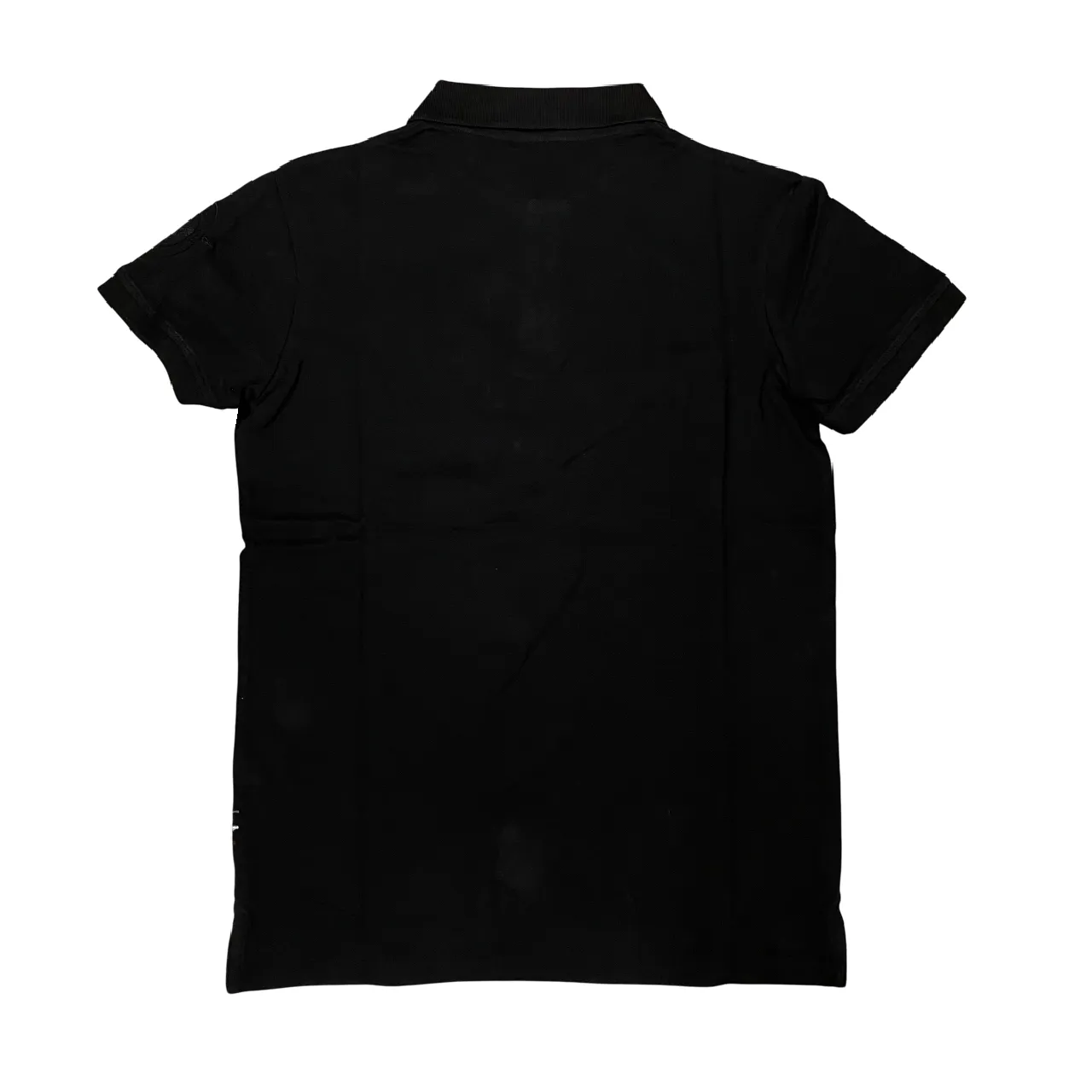 SnagProof Material Aeronautica Italiana polo manica crta da uomo con stampa e ricamo 564 nero