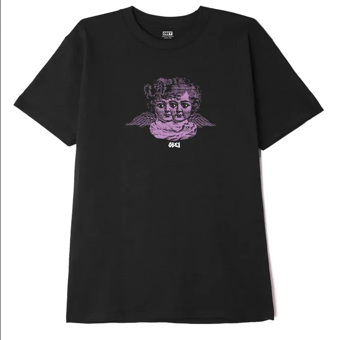 Obey T-shirt Angel Vision 165262958 black Zip Up Outdoor Leisure