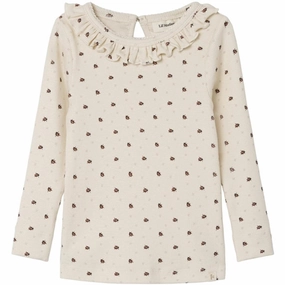 Travel-friendly Plaid Design Lil'Atelier Whitecap Gray Ladybug Gago Slim Blouse