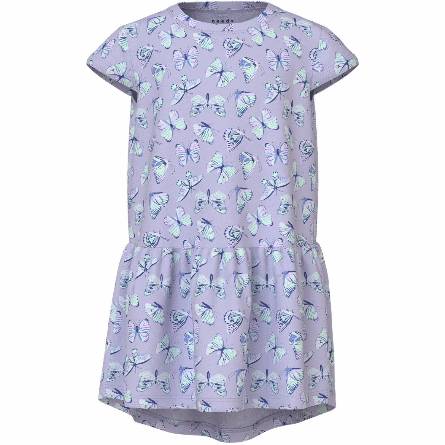 Name It Purple Heather Butterflies Vigga Capsl Dress F1 Noos Polished Cut Smooth Layering