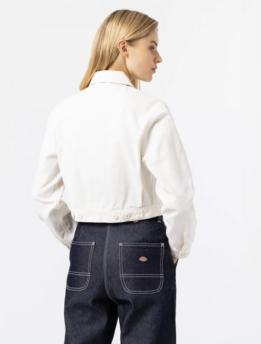 Dickies giacca da donna in canvas Duck DK0A4XMSC431 bianco latte Youth