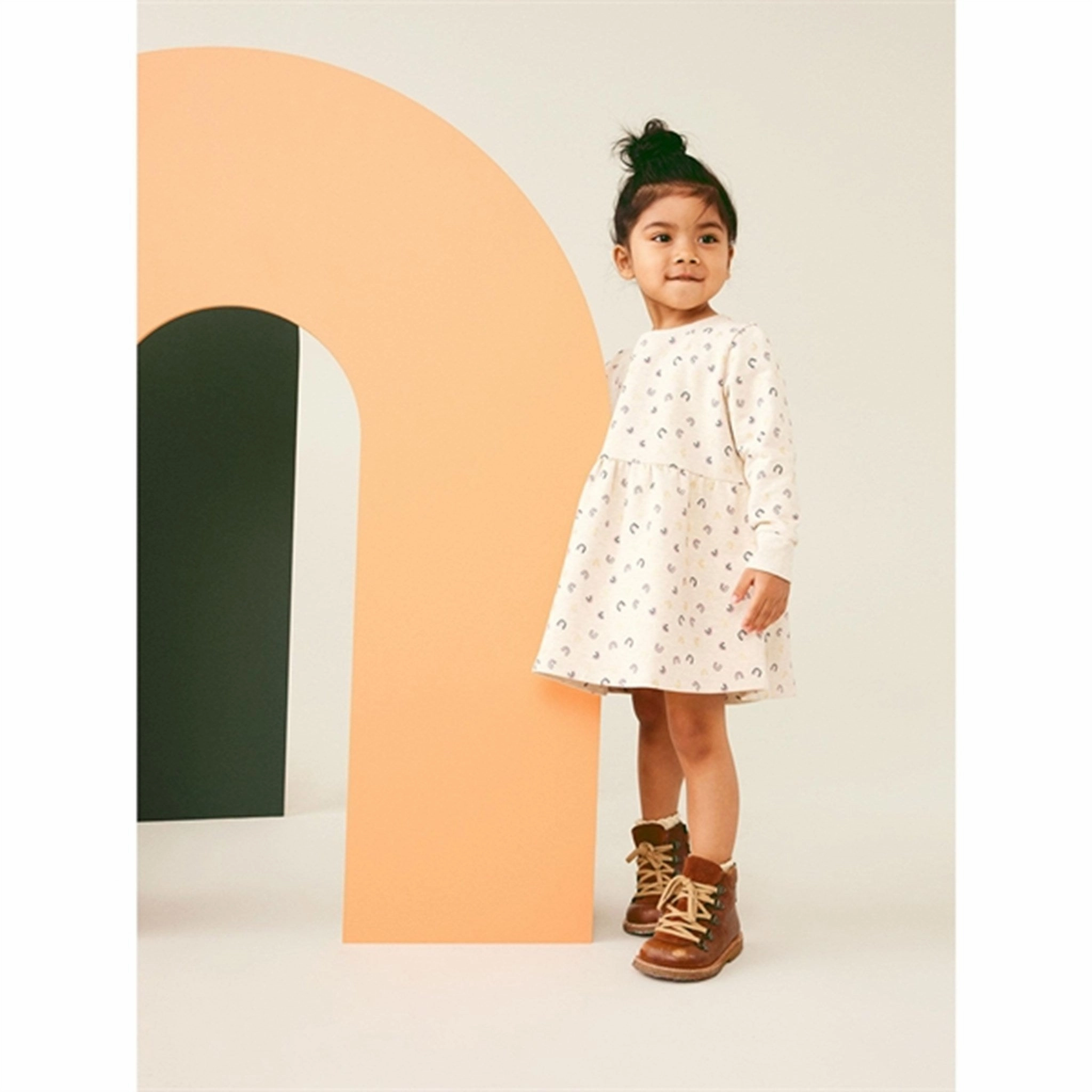 Neutral Base Soft Layers Name it Peyote Melange Tara Sweat Dress