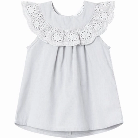 Name It Chambray Blue Hiline Dress Unique Print Chic Comfort Wear