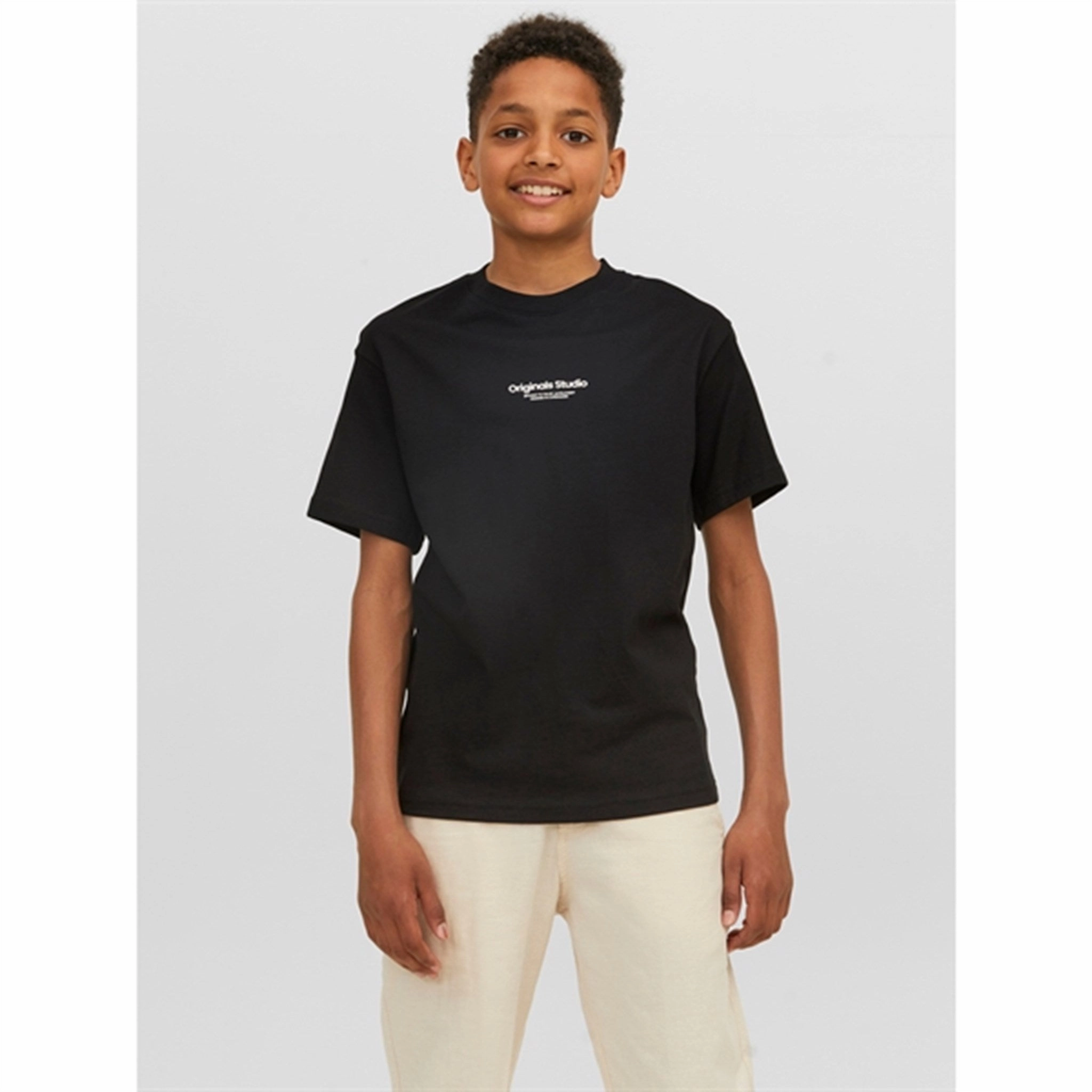 EcoFriendlyMaterial Jack & Jones Junior Black Vesterbro T-Shirt Noos
