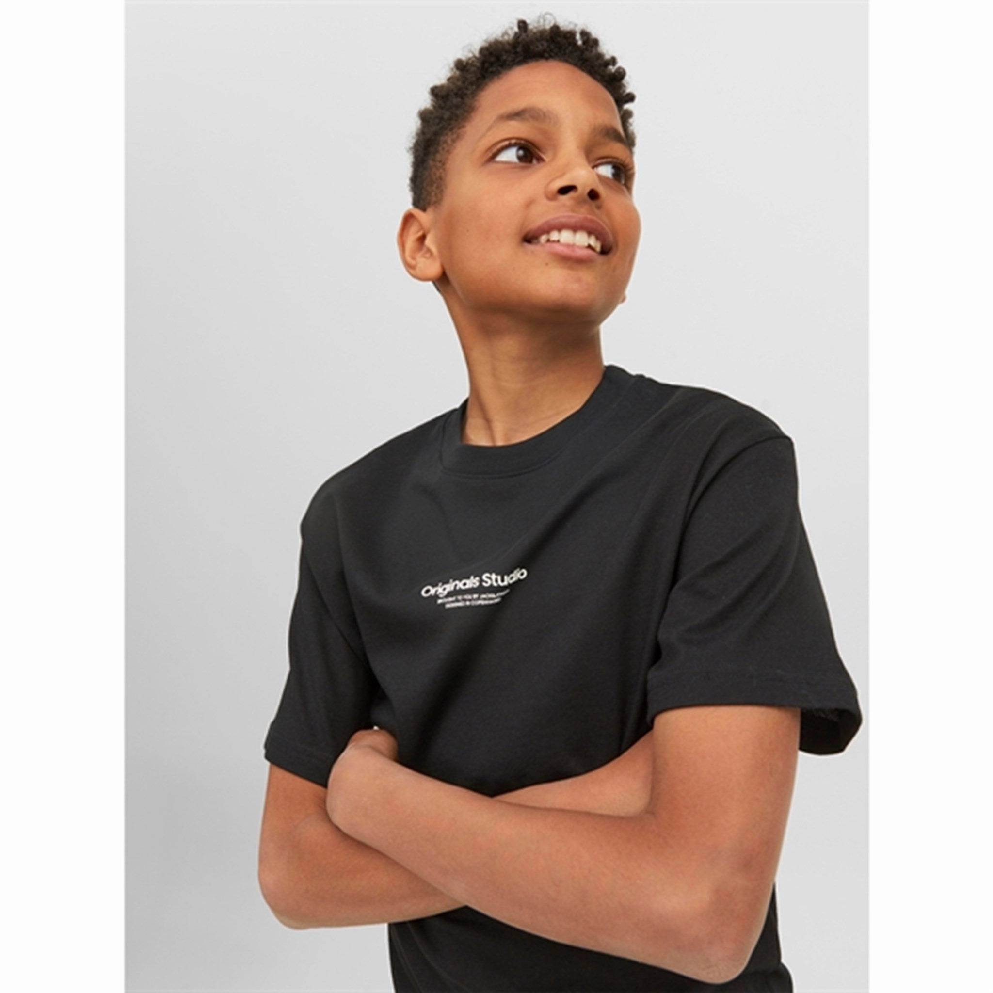 Jack & Jones Junior Black Vesterbro T-Shirt Noos Lightweight Design AntiStaticLining