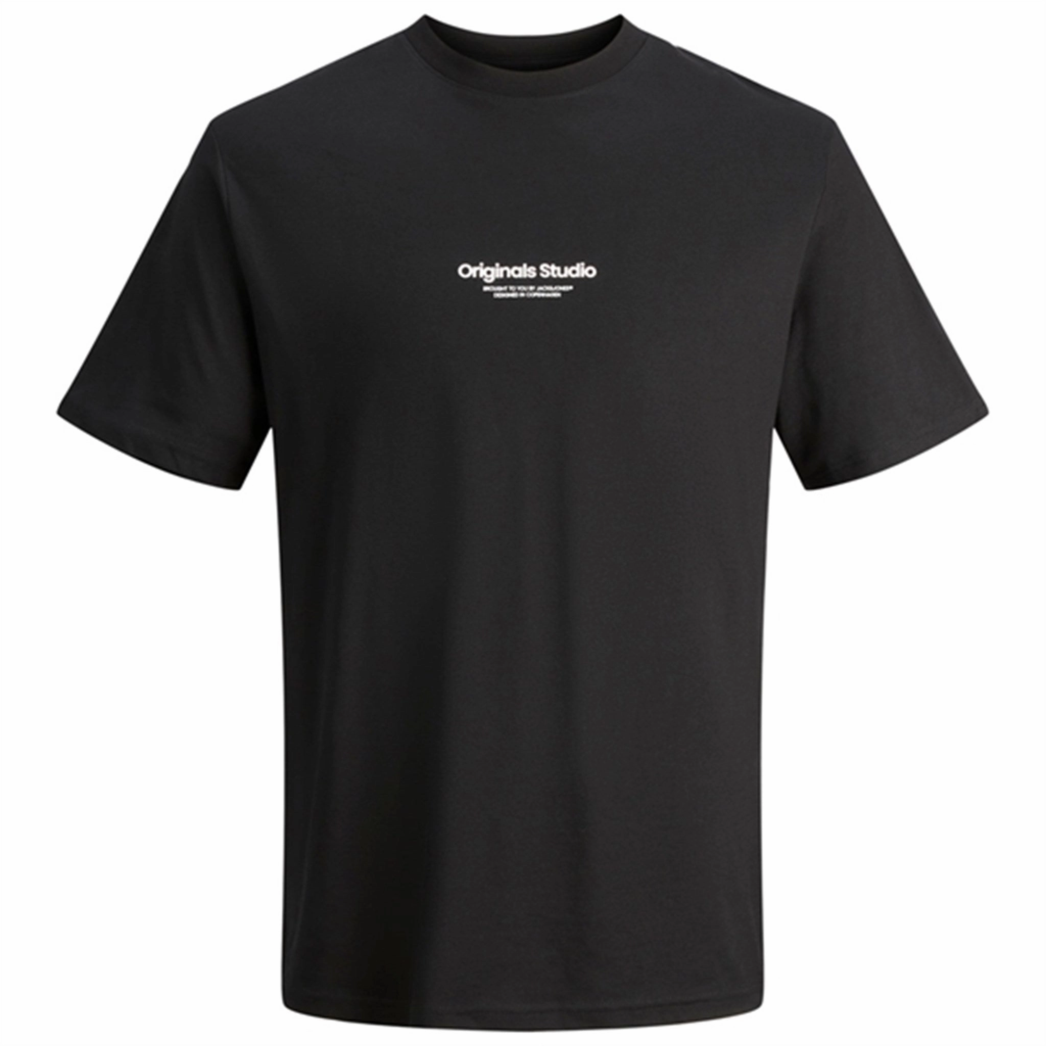 Jack & Jones Junior Black Vesterbro T-Shirt Noos Geometric Print Versatile Comfort Style