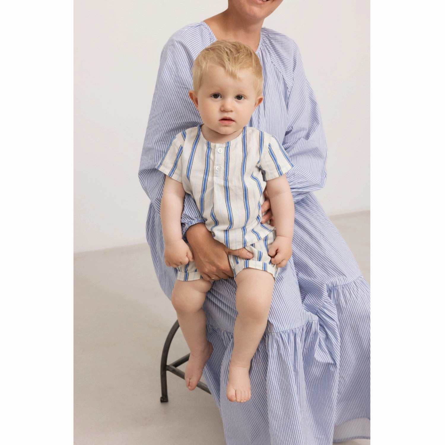 MarMar Cotton Stripes Chambray Stripe Tero T-shirt Moisture Management Formal Occasion