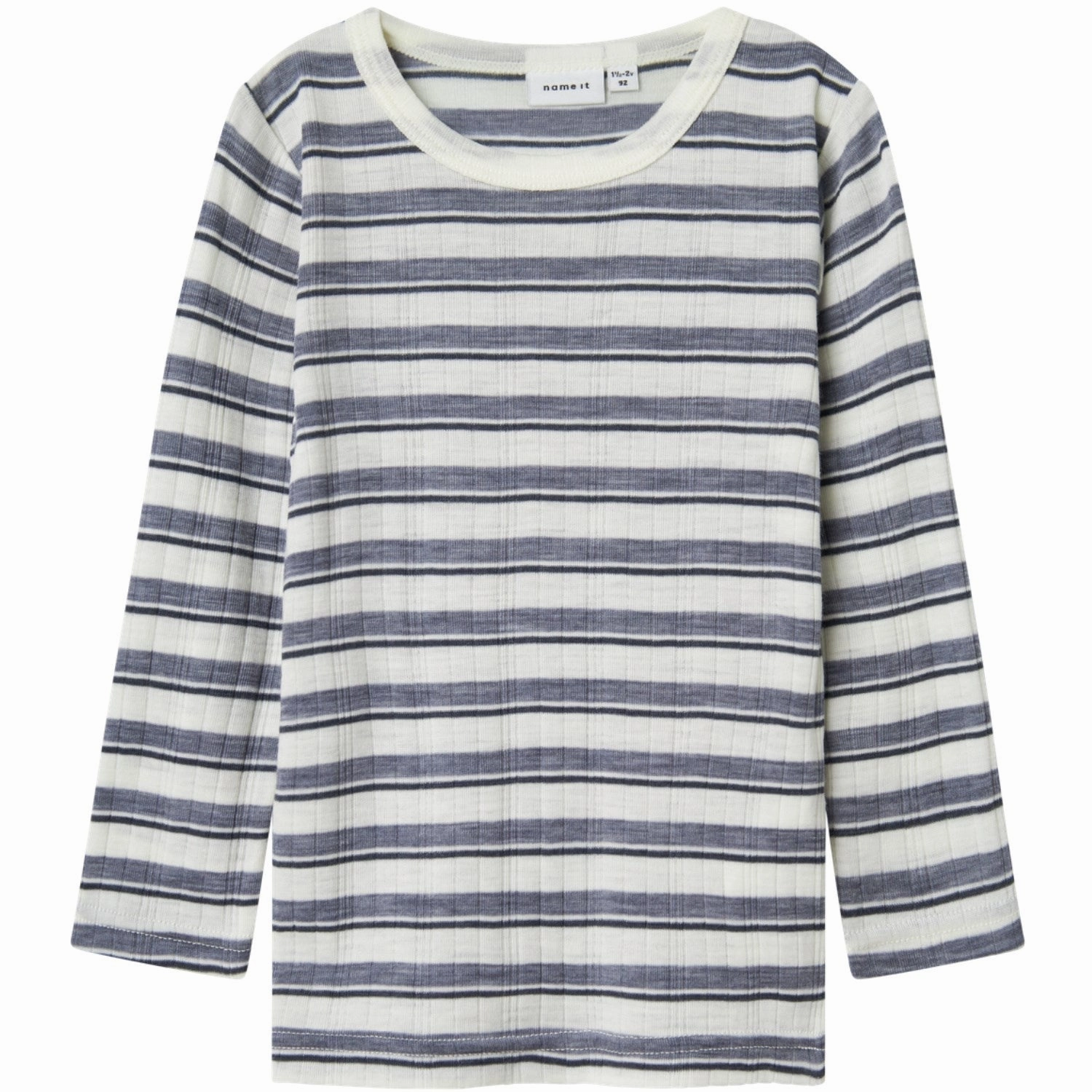 Timeless Classic Job Interview Name It Folkstone Gray Snow White Nmmwang Wool Needle Ls Top Noos