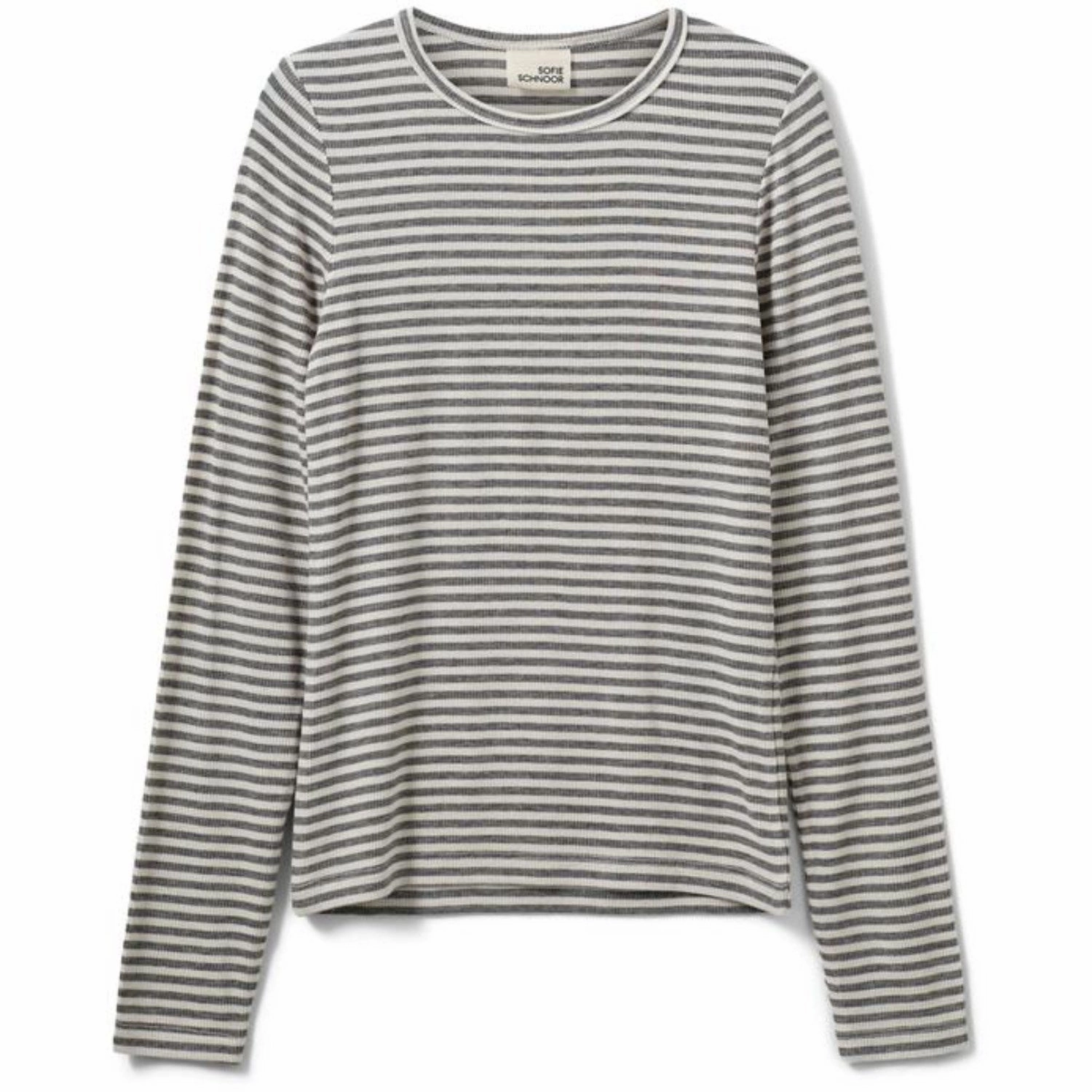 Sofie Schnoor Grey Striped Blouse Seamless Sides