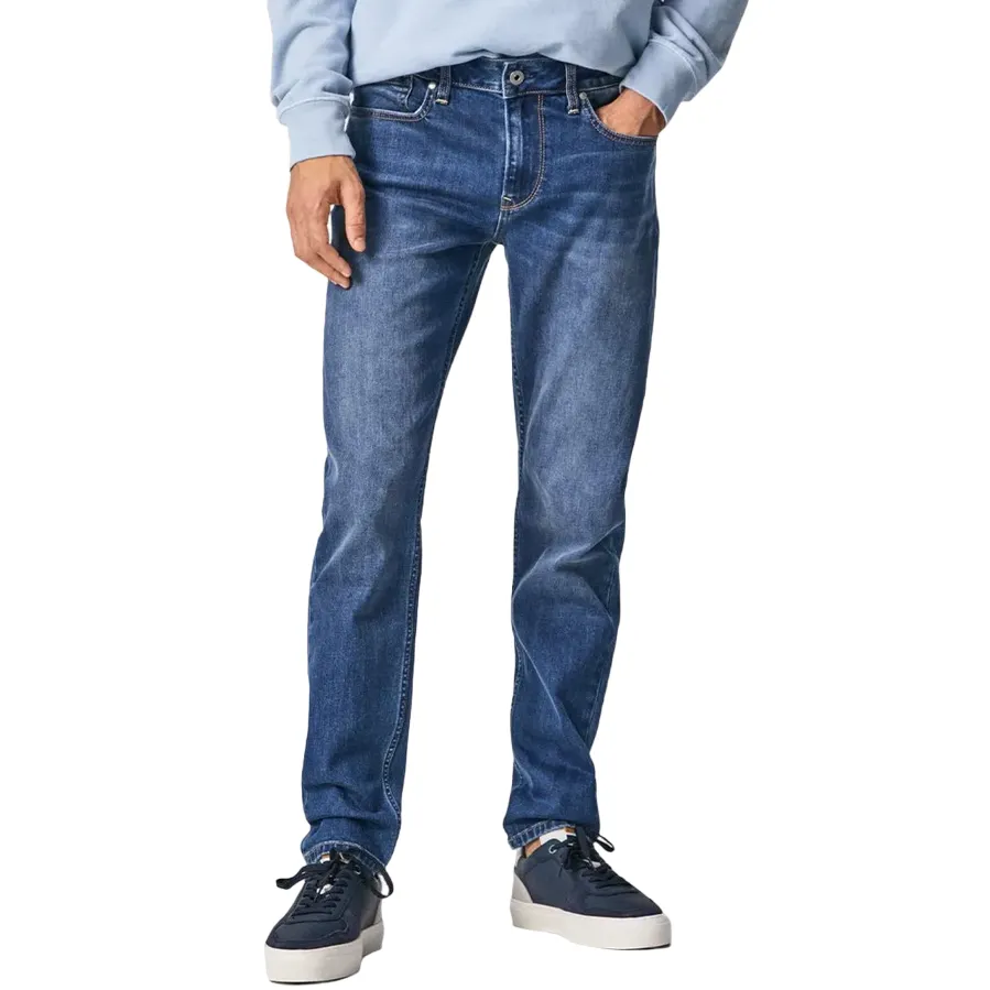 Plain style Loose Smooth Shopping Day Pepe Jeans Jeans Hatch 5pocket Sli Fit Low Waist PM206524GT8 000 denim