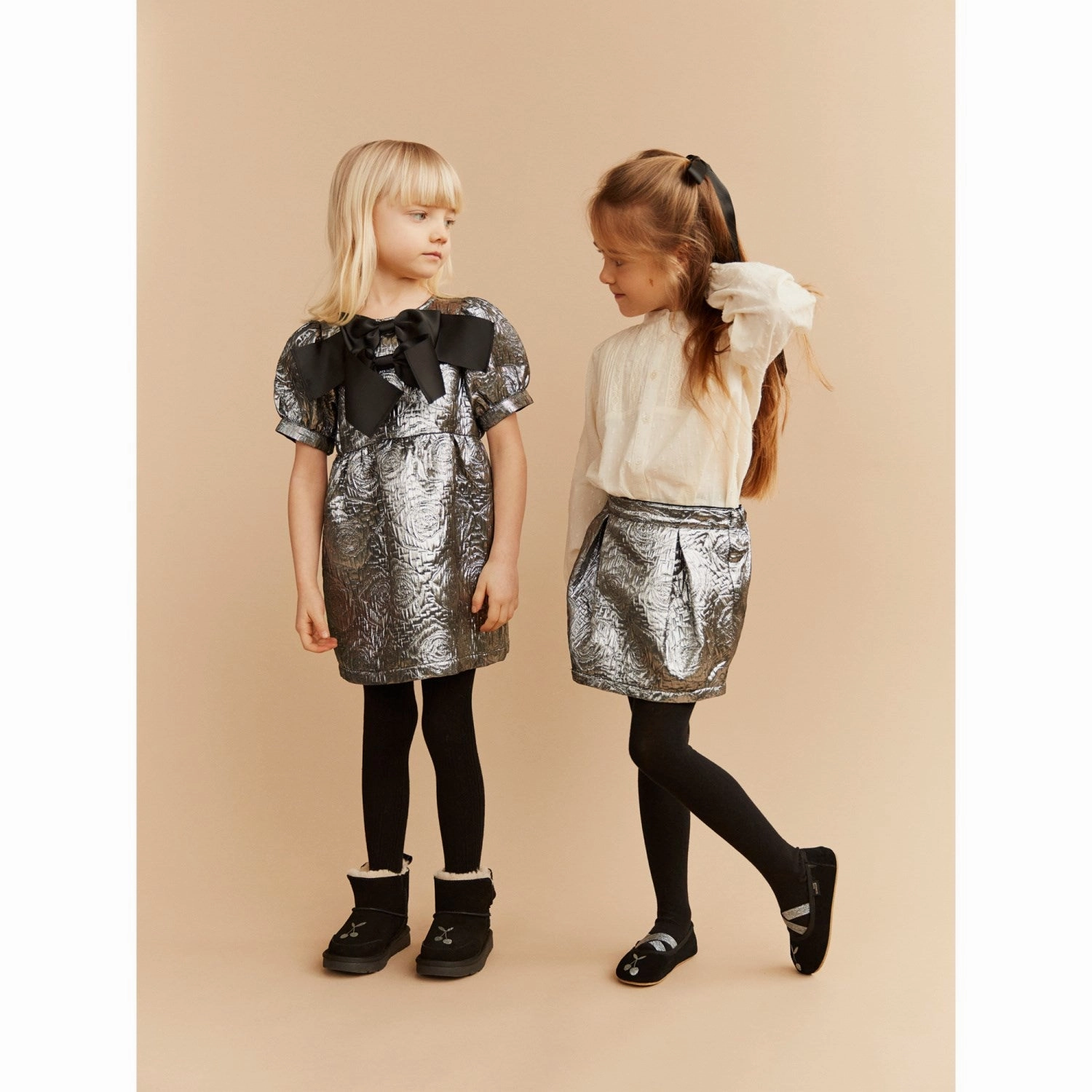 Fashionable Look Sofie Schnoor Silver Dress