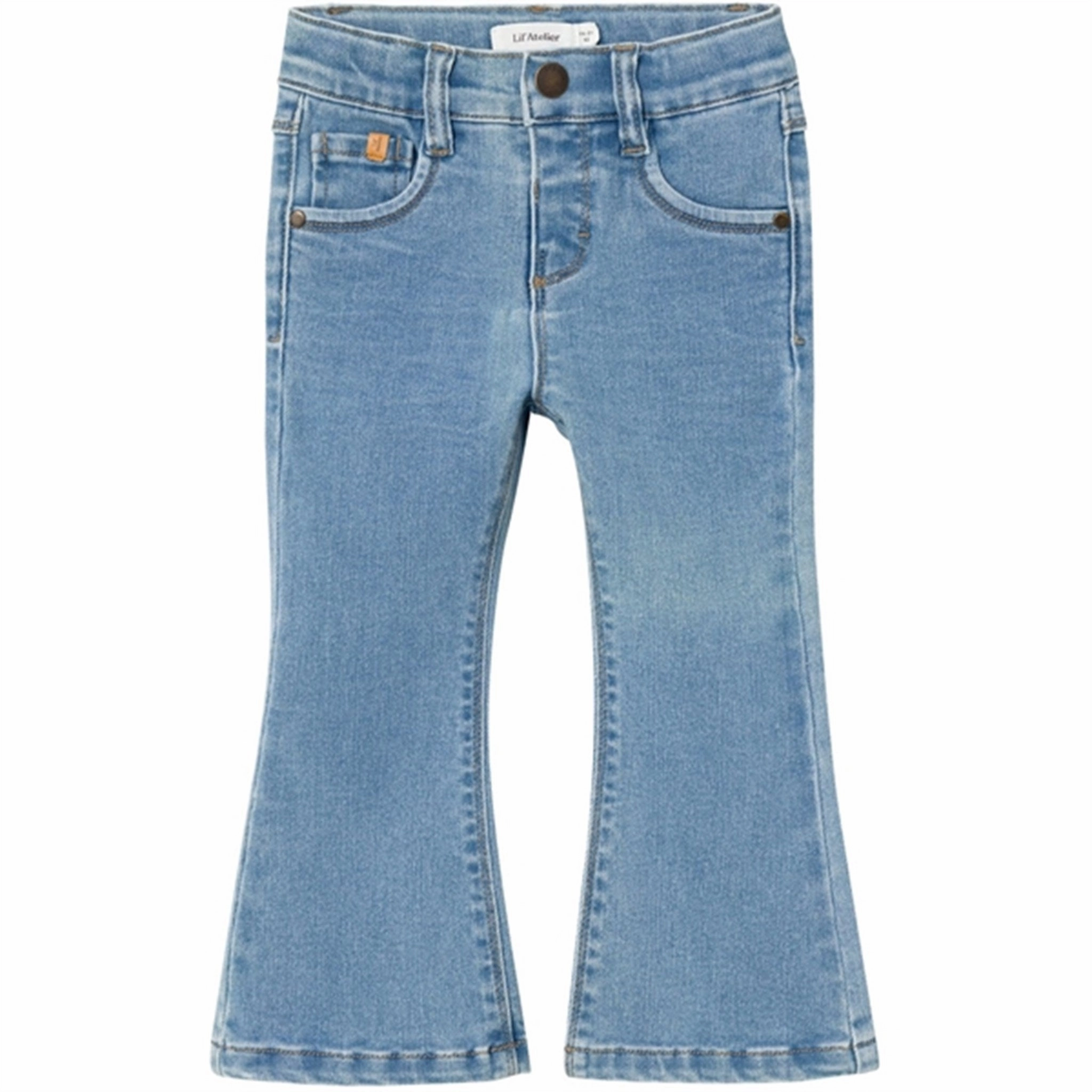City Walk Weekend Warrior School Fit Lil'Atelier Medium Blue Denim Salli Slim Bootcut Jeans