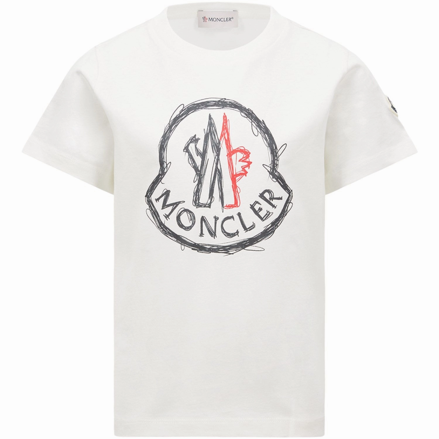Moncler Natural T-Shirt Elegant and Relaxed