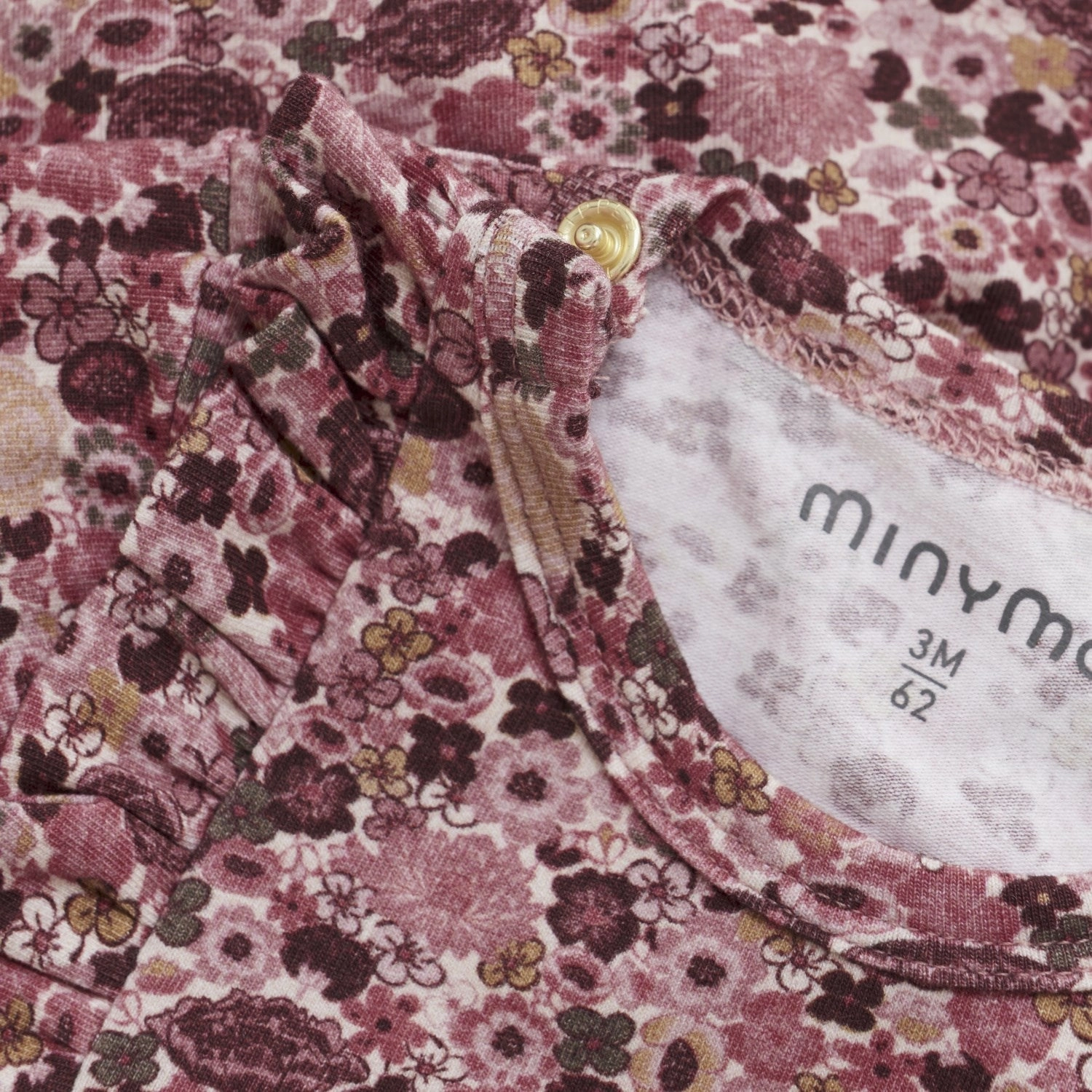 Minymo Dusty Rose Dress AOP Comfortable Shape