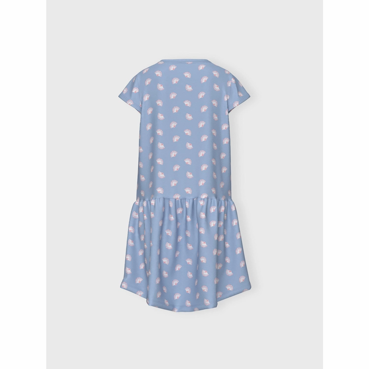 Name It Chambray Blue Seashells Vigga Capsl Dress A Line Cut Petite-Size