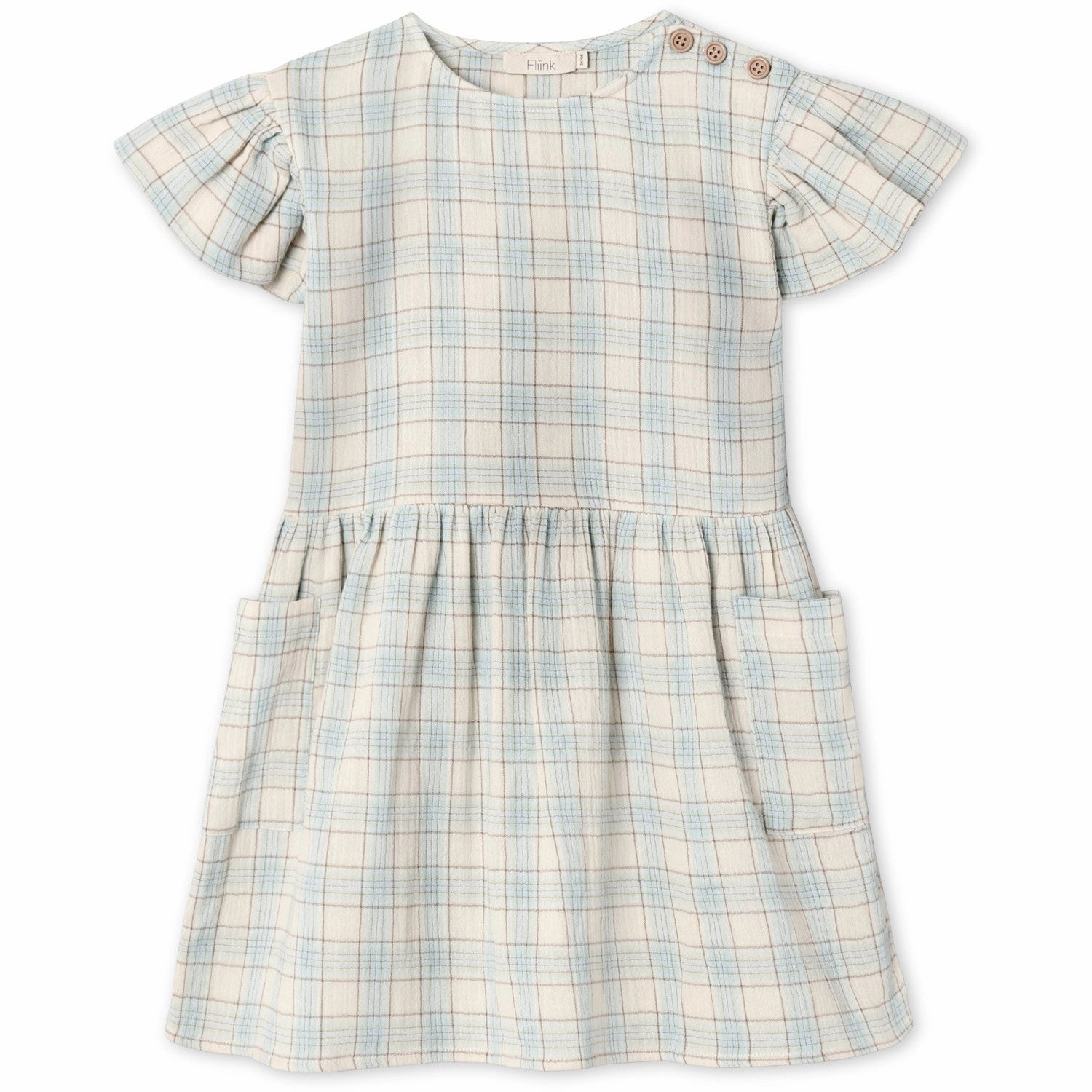 Fliink Sandshell Check Cha Cha Dress Fresh Motion Cozy Mood