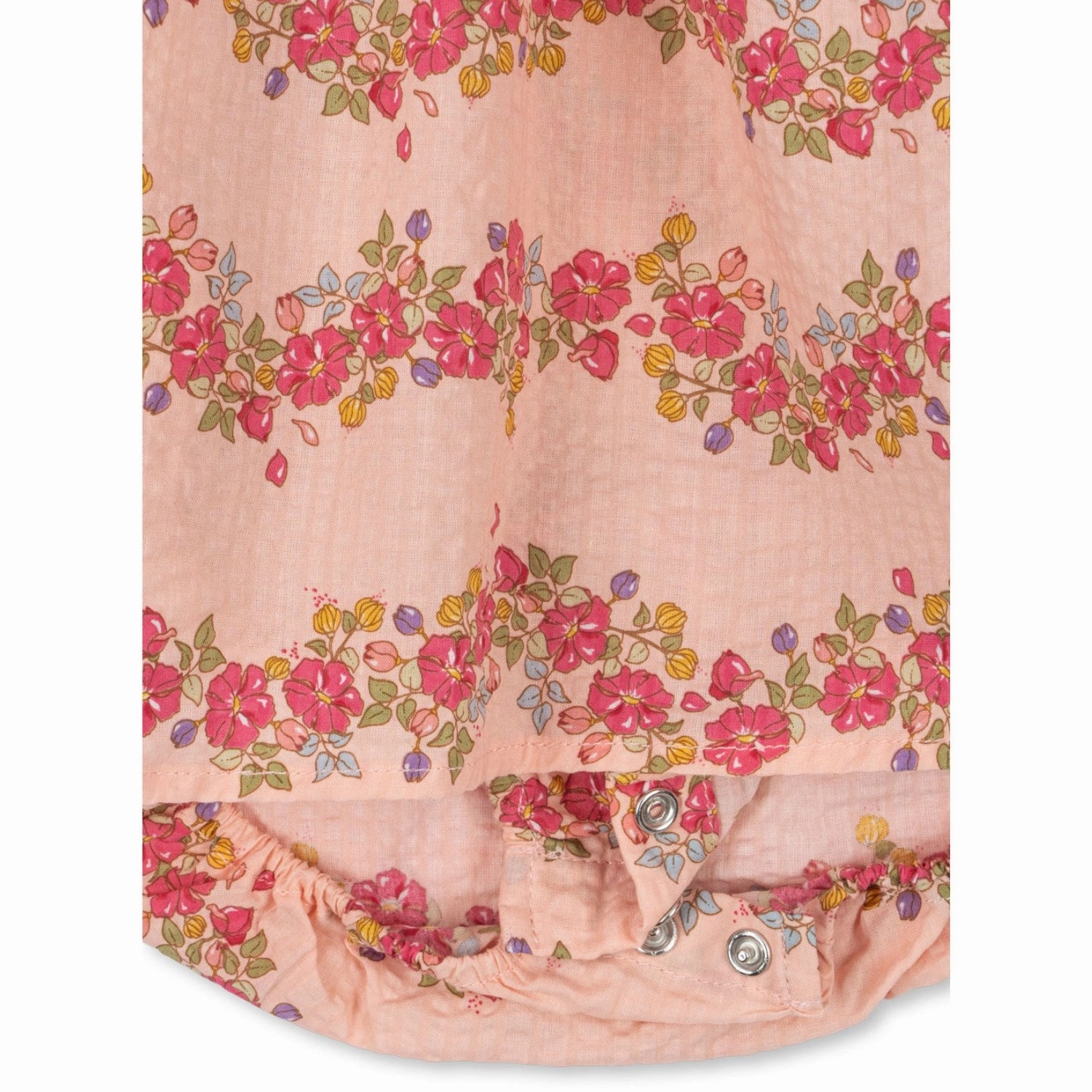 Timeless Style Wear Music-Concert Konges Sl?jd Floria Pink Bella Frill Romper Gots