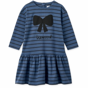 Airy Movement Polished Layer LieWood Y/D Stripe Indigo Blue / Classic Navy Alberte Stripe Dress