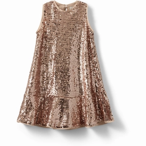 Sofie Schnoor Rose Gold Dress City Layering