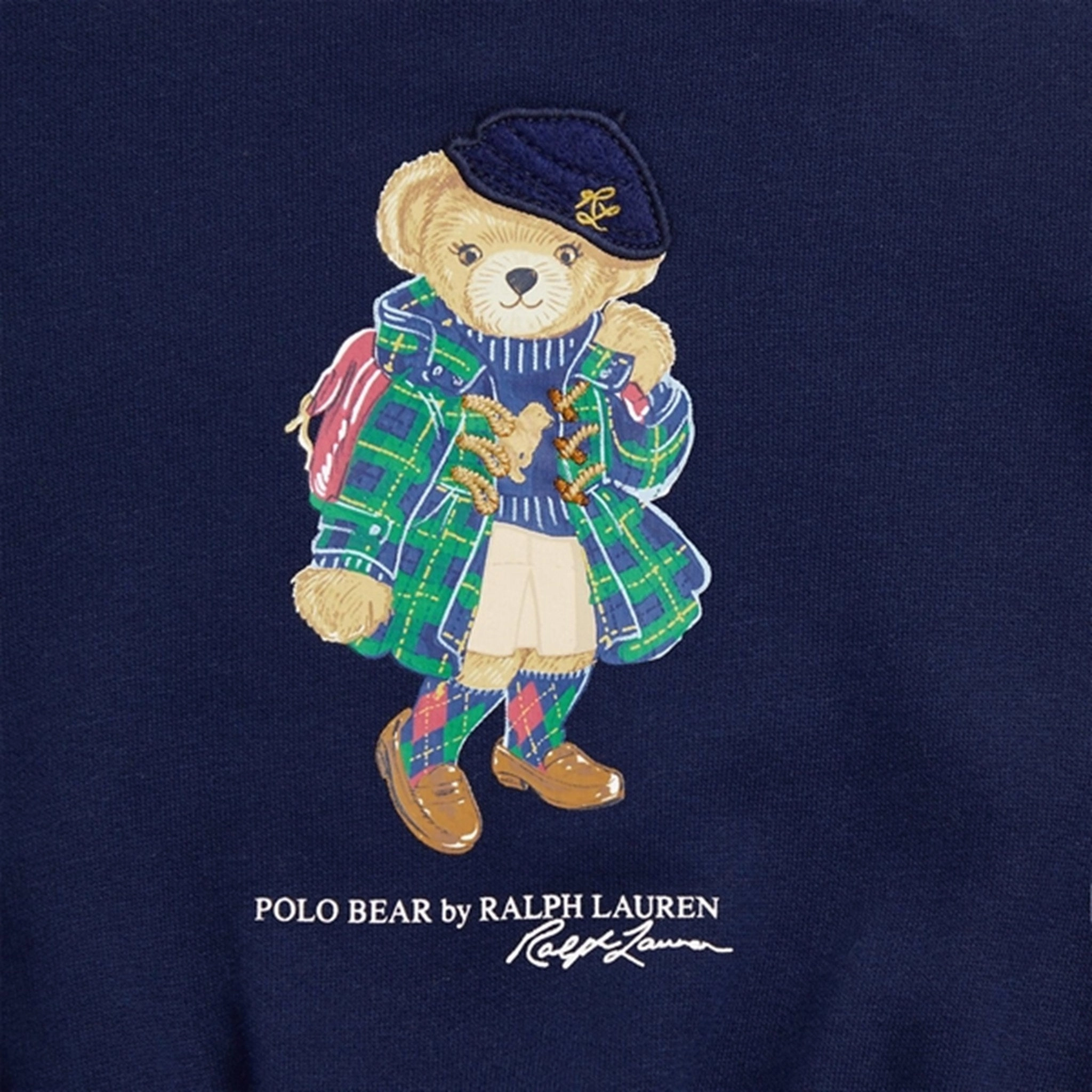 Free Step Vibrant Wear Polo Ralph Lauren Girl Bear Dress Refined Navy