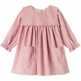 Elegant Layer Runway-Ready MarMar Fine Cord Soft Berry Dulle Dress