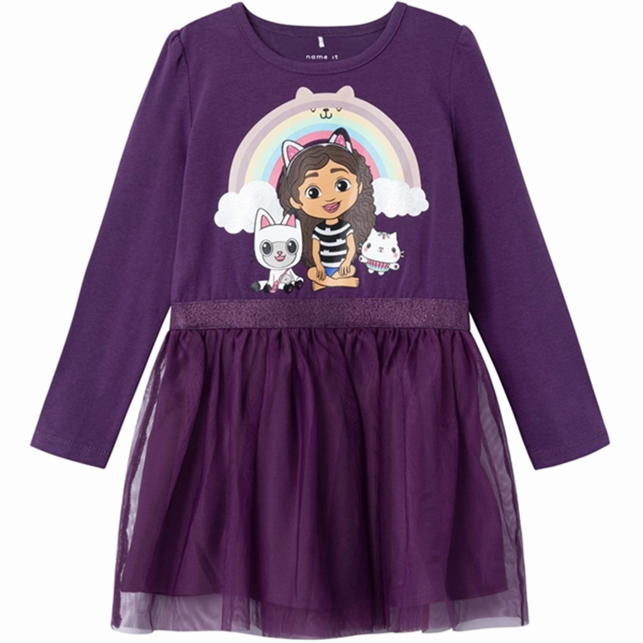 Name it Plum Purple Orbiri Gabby Tulle Dress Color Pop