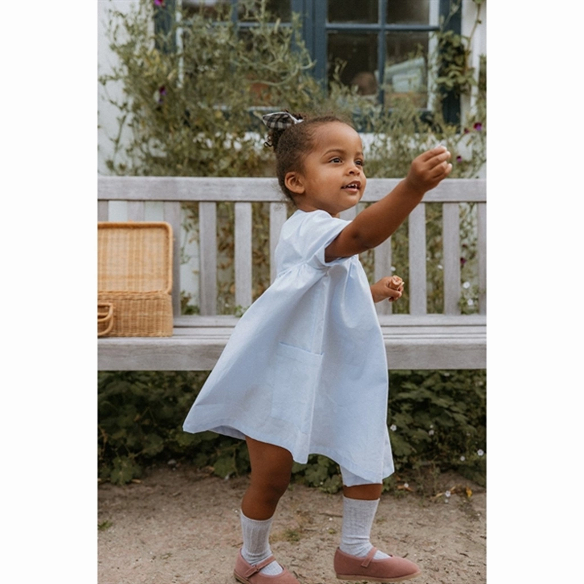 Ankle-length Embroidered-Sleeve lalaby Sky Roberta Dress