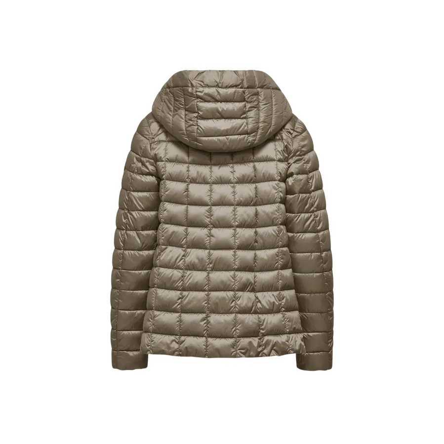 Shawl Bomboogie piumino in nylon lucido da donna con cappuccio GW8921TDLC5 550 grigio