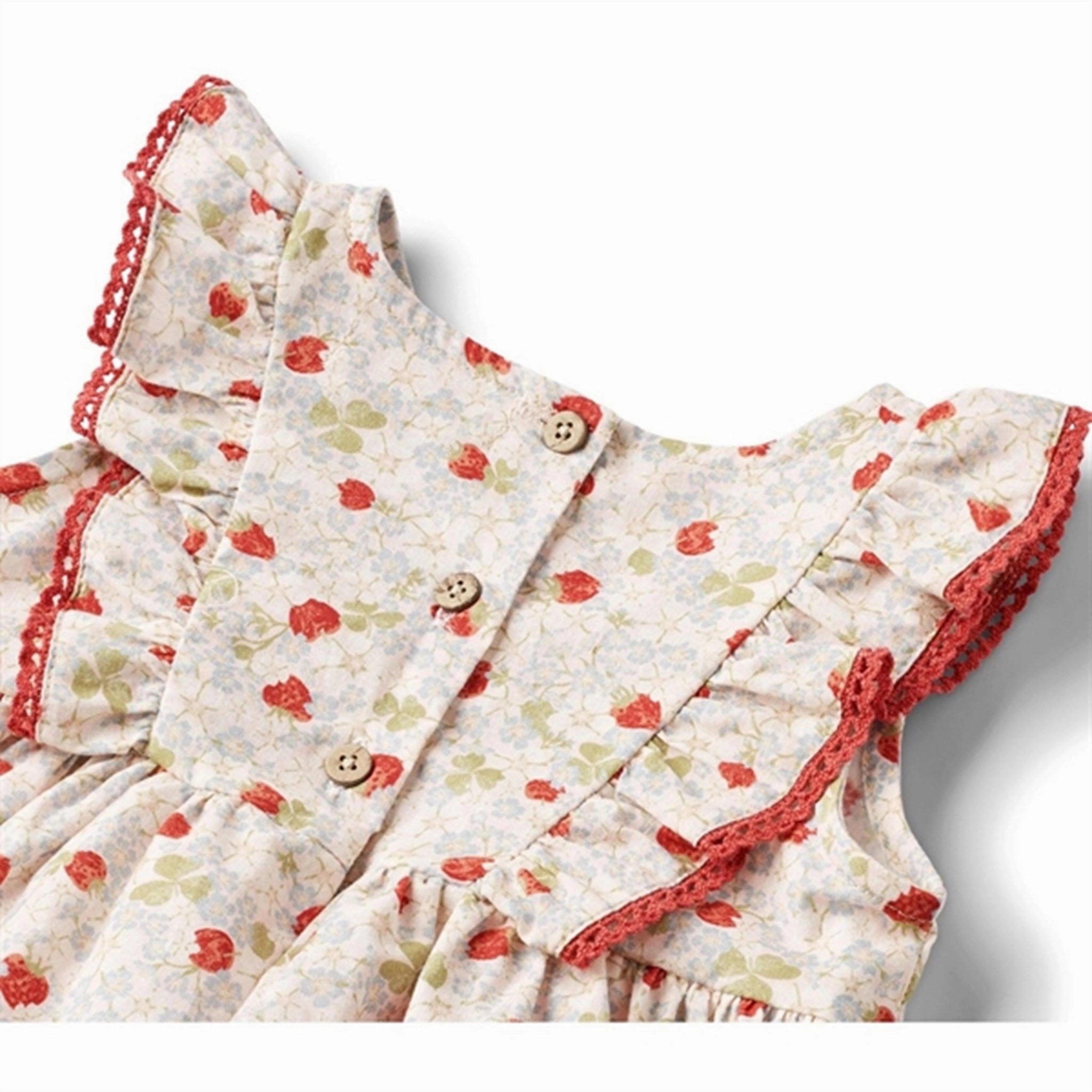 Soft Cut Wheat Rose Strawberries Body Dress Suit Lace Sofia