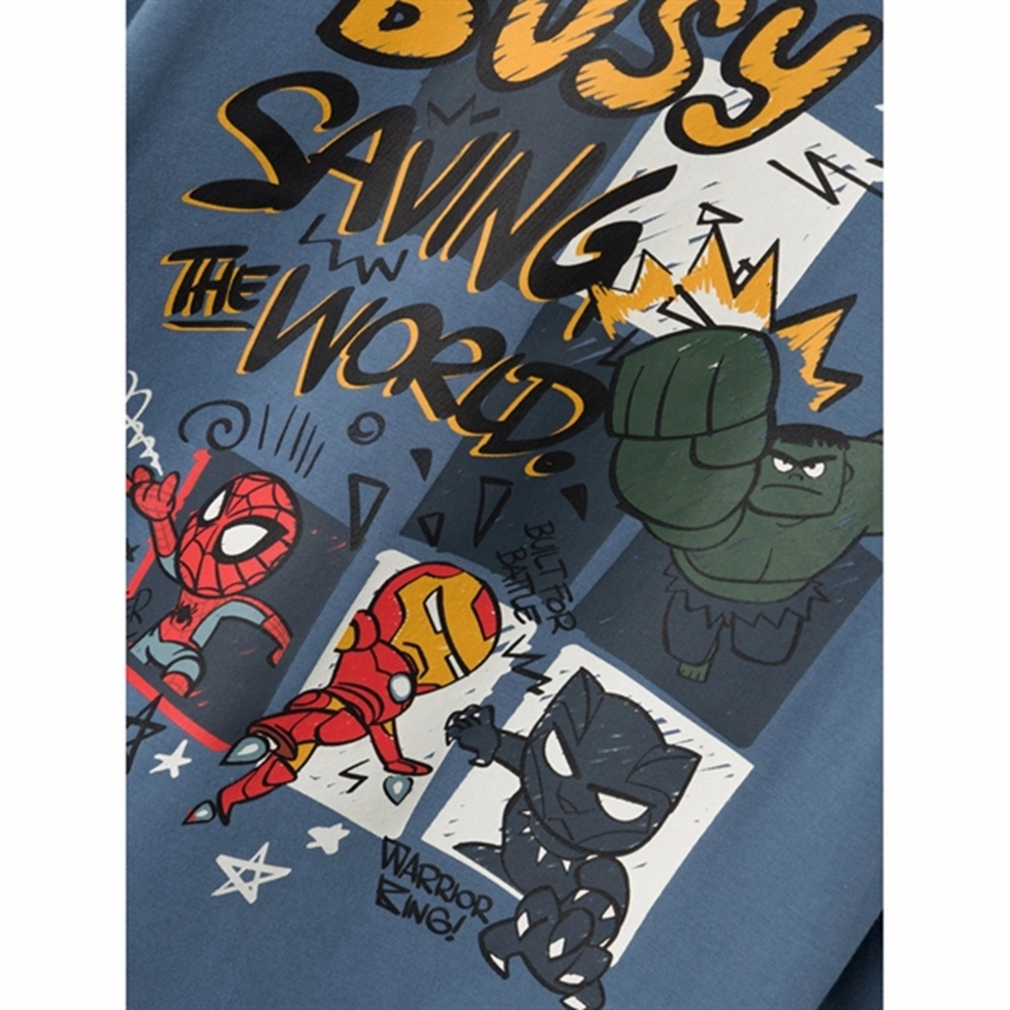 Anti Cling Fabric Name it Bluefin Aks Avengers Blouse