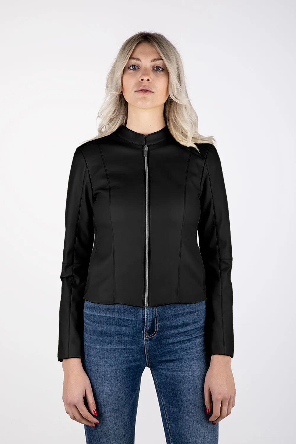 Reflective Safety Trim Censured Giacca in Simil Pelle Iole JWIOLETFLSF 90