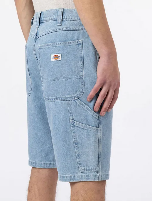 Soft Touch Anti Slip Grip Technology Dickies Bermuda in jeans da uomo Garyville Denim Short vintage blue