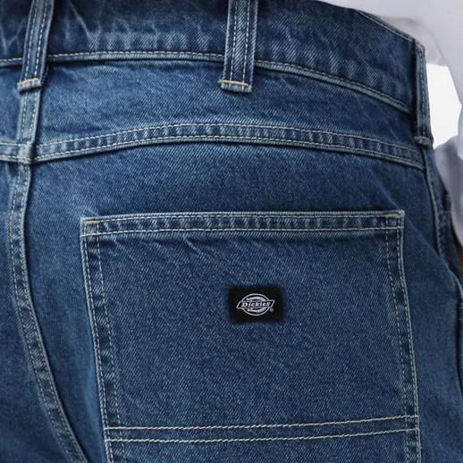 Effortless Wear Ergonomic Panel Design Dickies bermuda in jeans da uomo Garyville DK0A4XCK1 blu classico