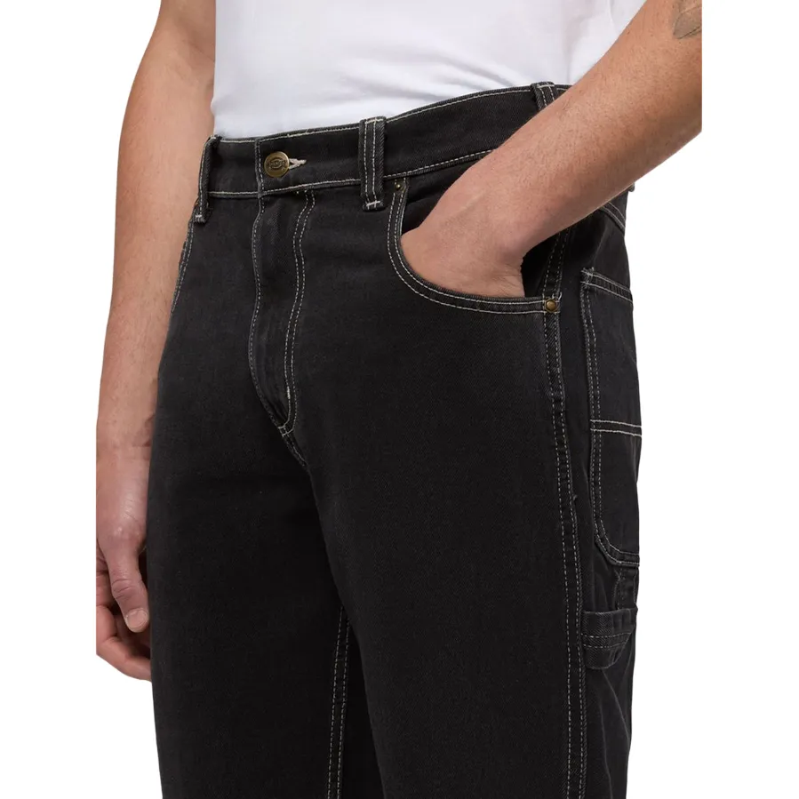 Dickies pantalone in jeans da uomo Garyville DK0A4XECRIN1 denim scuro Friction Resistant Fabric ExtendedSizeRange