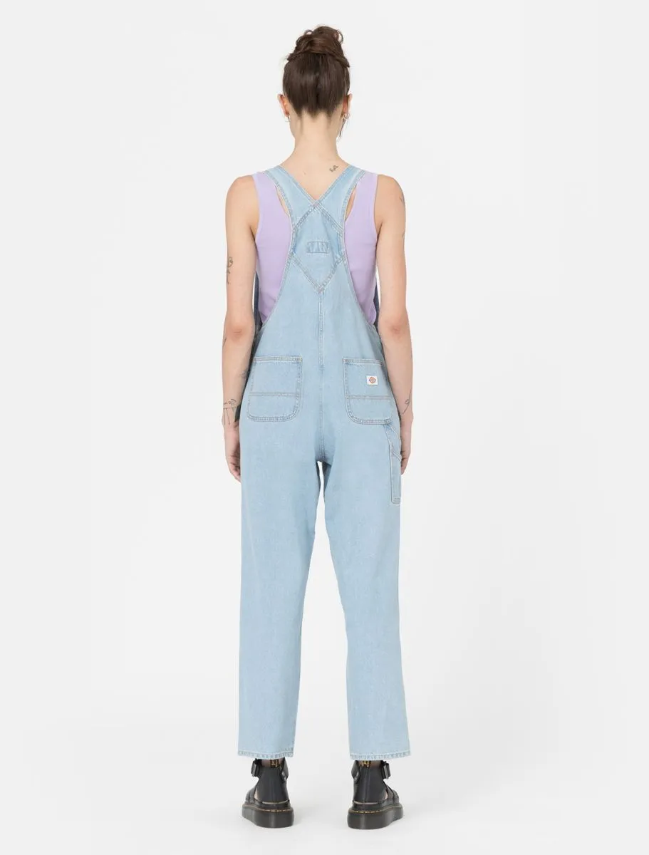 Dickies Salopette da donna Classic Denim Bib DK0A4XYCC151 blu vintage Light Touch