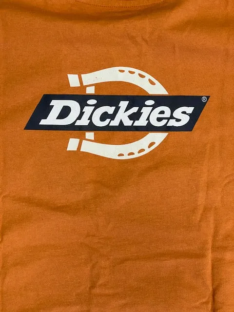 Dickies T-shirt manica corta da uomo Ruston Tee DK0A4XDC C38 giallo ocra Ruffled edges Garment Dyed Technique